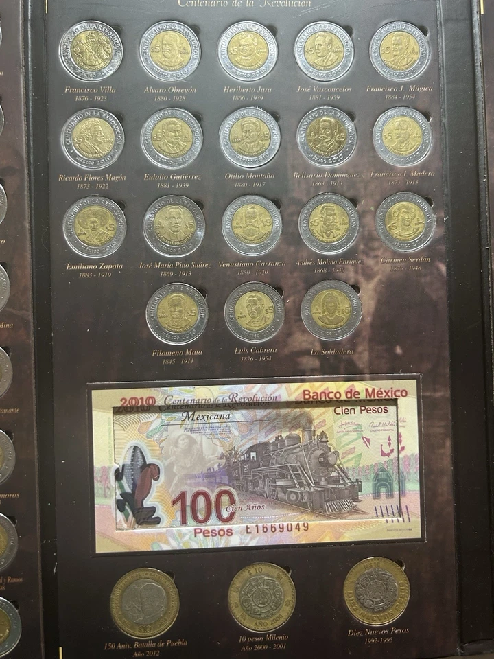 Album Monedas 20,5 pesos Revolución Independencia,La Nueva 500 Fundacion Colima - Image 3 of 4