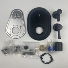 Moen UT3322BL Belfield 2-Handle M-CORE 3-Series Shower Trim Kit Matte Black