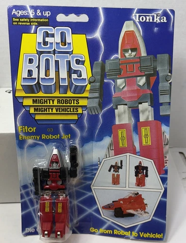Vintage 1983 Tonka GOBOTS Fitor 03 Enemy Robot Jet Sealed