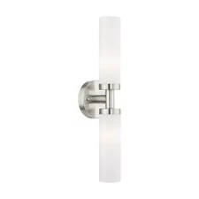 Livex Lighting 10104 Aero 2 Light 18" Tall Bathroom Sconce - Nickel