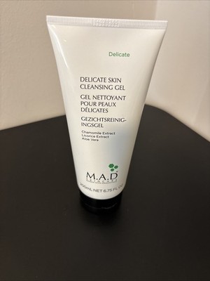 M.A.D. Skincare Delicate Skin Cleansing Gel 6.75 oz  / 200 ml Sealed New No Box