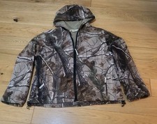 Gander Mountain Realtree Camo Zip Up Hooded Fleece Hunting Jacket Size Large