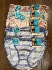 NWT FREE SHIP Size 7 L Vanity Fair Illumination String Bikini Panties 18108