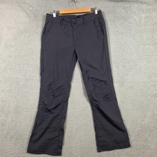 Prana Halle Pant Women's 12 Coal Stretch Zion Nylon Roll Up Hem UPF 50 Outdoor