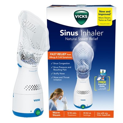 Vicks Sinus Inhaler, Plug-in Non-Medicated Steam Inhaler for Sinus Relief, Aller