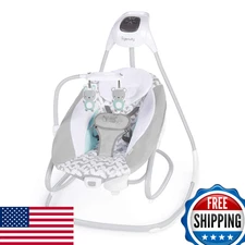 Ingenuity 2-in-1 SimpleComfort Baby Swing & Rocker 6-Speed Multi-Direction 0-9M