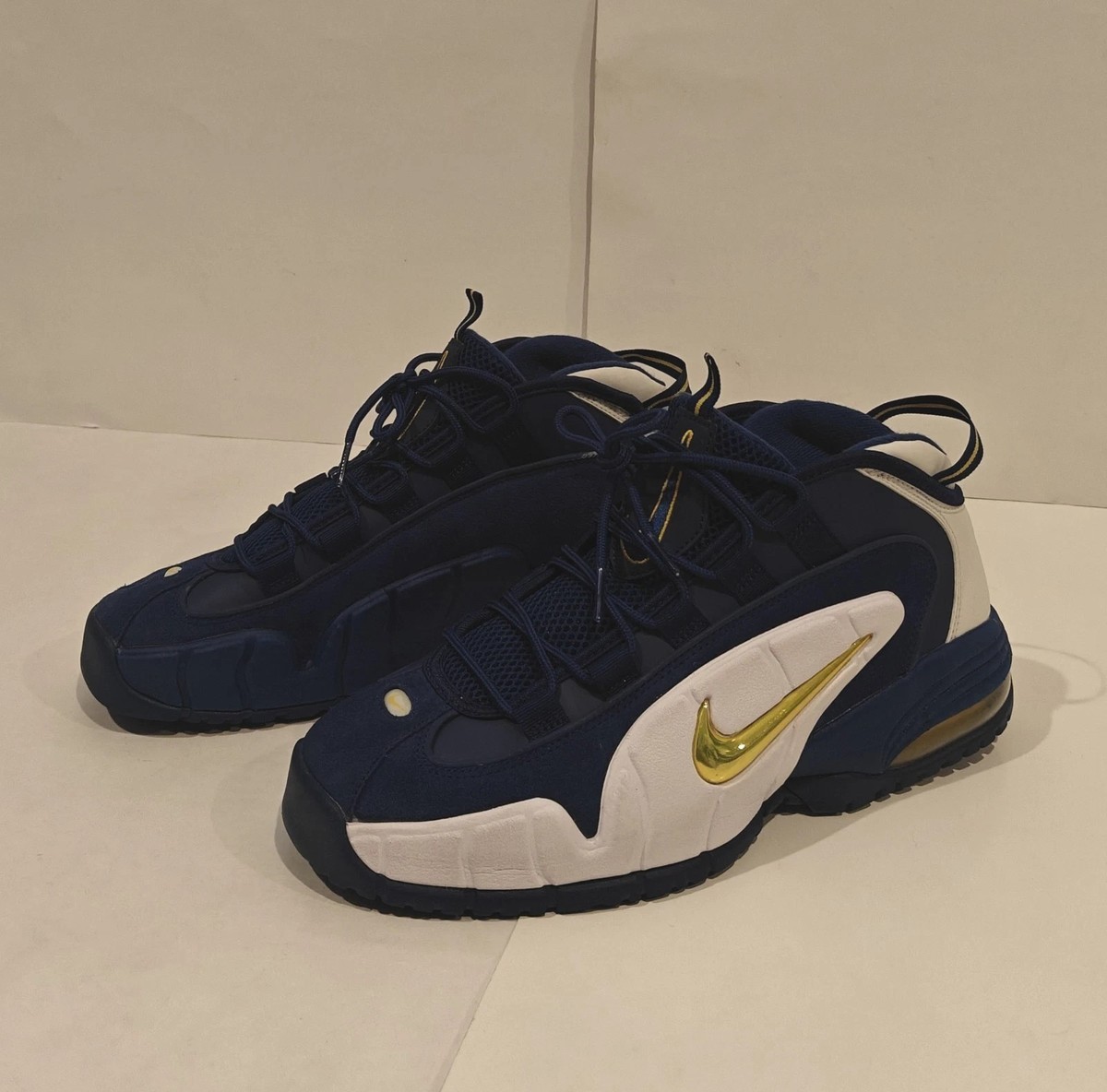 Nike Air Max Penny Warriors 685153-401 Men's Size US Sneakers Blue White