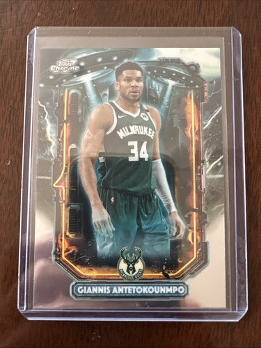 2025-26 Topps Chrome Cosmic Giannis Antetokounmpo Extraterrestrial Refractor