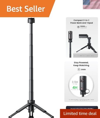 NEBULA Capsule Power Bank Tripod, Up to 2H Built-in Battery, Adjustable Heigh...