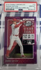 2019 Chronicles Contenders Optic Shohei Ohtani Season Ticket Purple Mojo #71/75