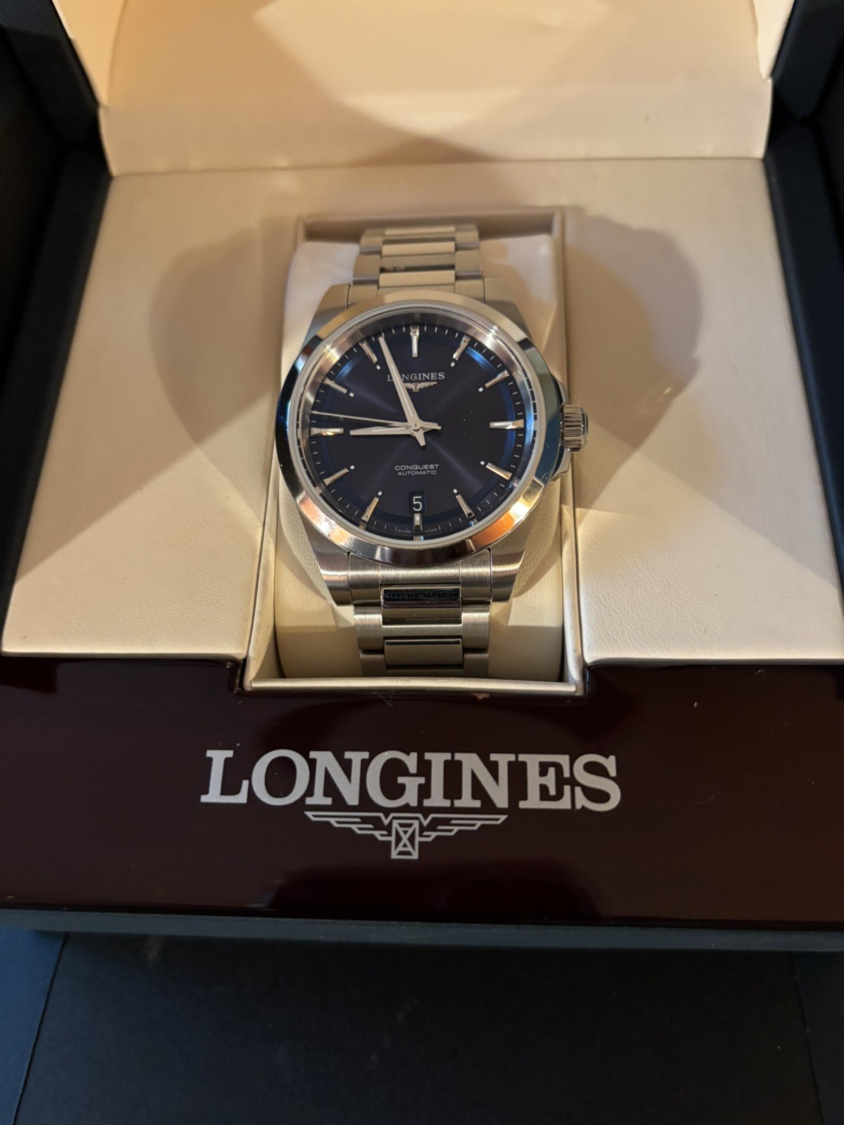 Longines Conquest Automatic Blue Dial Stainless S… - image 1