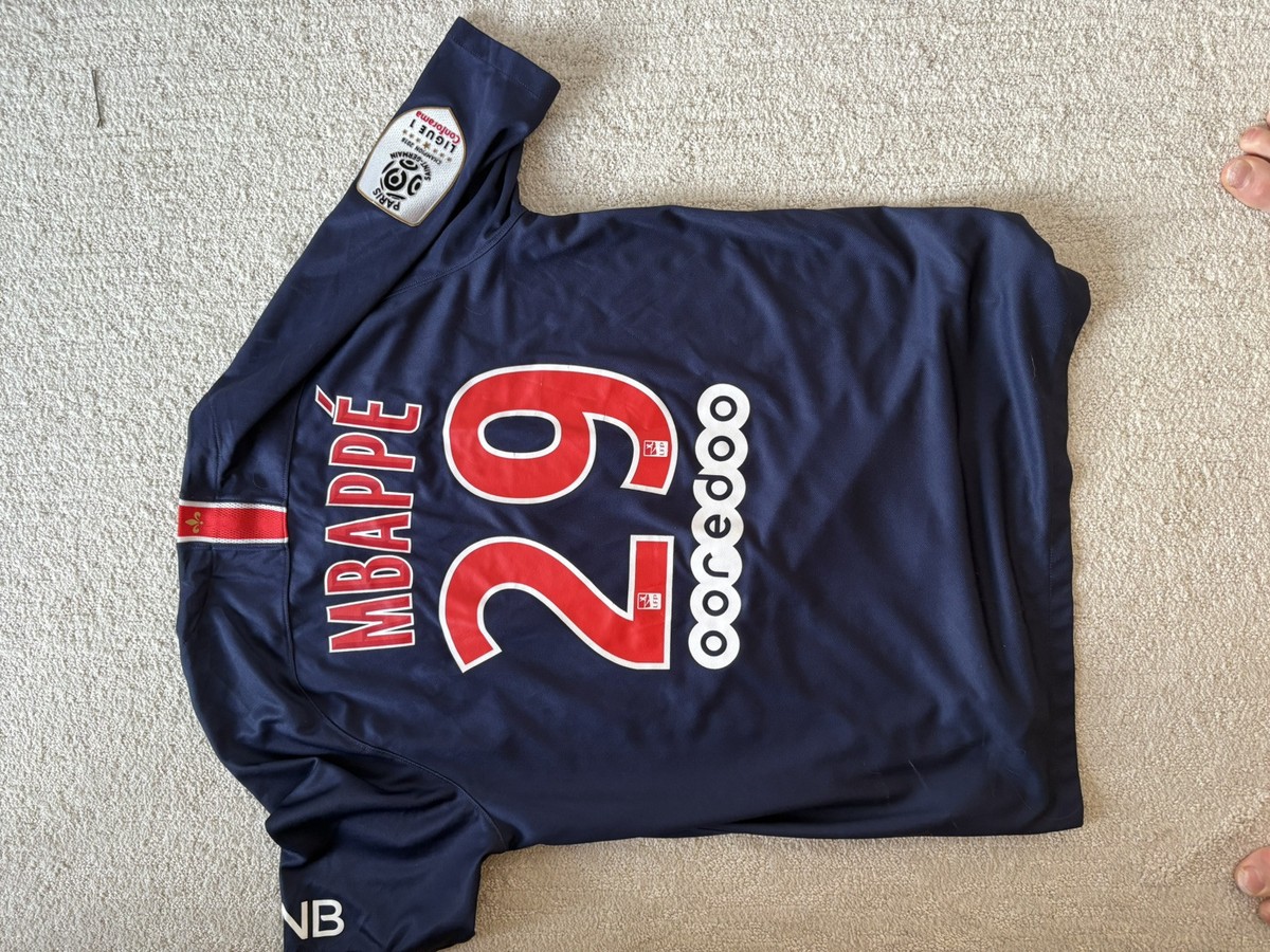 Nike Men's PSG jersey Kylian Mbappe #29 UEFA Paris Adult Medium | eBay