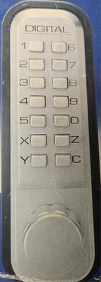 2 3/8'' Digital Door Lock 14 Character Lustre Line Aluminum 2 Standard Deadbolt