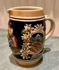 Beautiful Vintage German Ceramic Beer Stein Jug - Great Condition