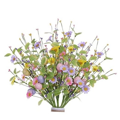 6 PCs Easter Flower Decorations 17 Inches Easter Egg Floral Eggs Picks with