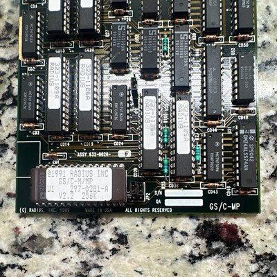 Vintage Radius GS/C-MP NuBus Video Card for Apple Macintosh II / Quadra