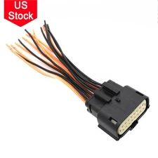 Headlight Wiring Harness 16 Pin for 2015-2023 Ford Mustang Replacement