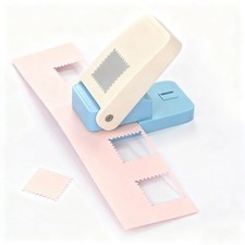 1" Postage Stamp Punch Lever Action Craft Punch for Paper Crafting Scrapbooking