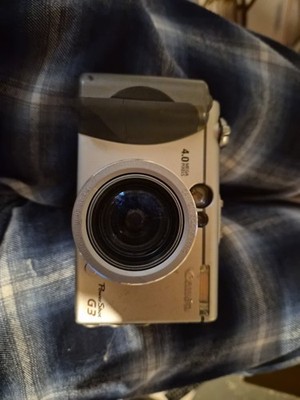 Canon PowerShot G3 4.0MP Digital Camera - Silver Tested Works Comes W Battery