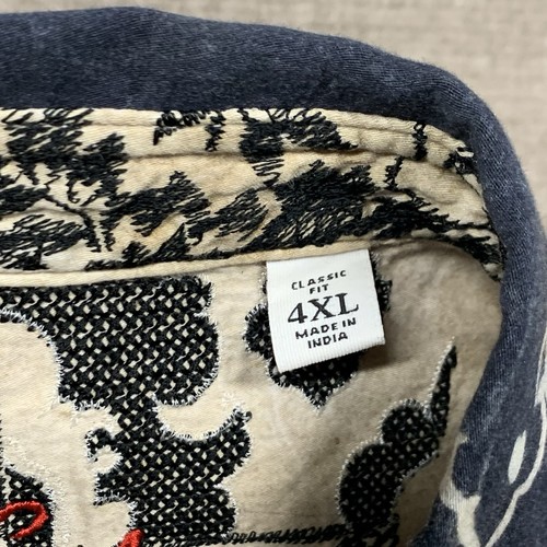 Robert Graham Camicia Gallow Uomo 4XL Multicolore Bottoni Manica Lunga - Foto 5 di 13