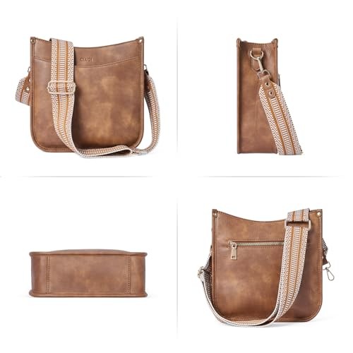 Crossbody Bags For Women Trendy Fashion Shoulder Bag Vegan Leather A1-brown - Picture 7 of 7