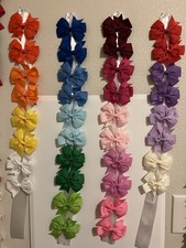 Girl Bows 3in Pairs Lot of 36 Bows for Girls Hair Bows