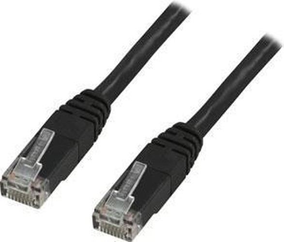 DELTACO Patchkabel 1m Nero Cat6 U/UTP | Cavo Rete Gigabit Ethernet