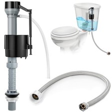Universal Toilet Fill Valve Replacement Kit, Toilet Repair Kit Inside Tank and