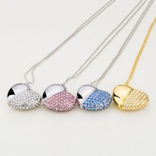 Kootion  Crystal Heart Diamond Design 32GB 64GB USB 2.0 Flash Drive