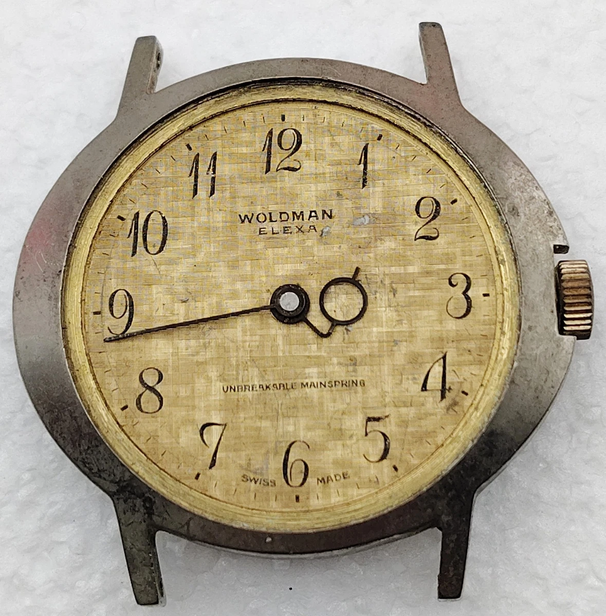Working Vintage Woldman Swiss Women\'s Manual Wind watch 16mm Fit 6in\