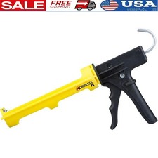 Ergonomic Composite Caulk Gun 12:1 Thrust Retractable Trigger No Drip Sealants