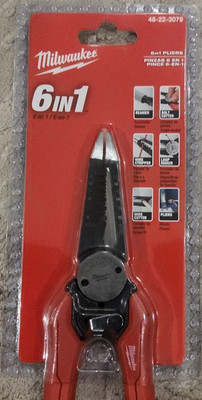 Milwaukee 6-in-1 Combination Pliers Wire Stripper/Cutter Bolt Cutter 48-22-3079