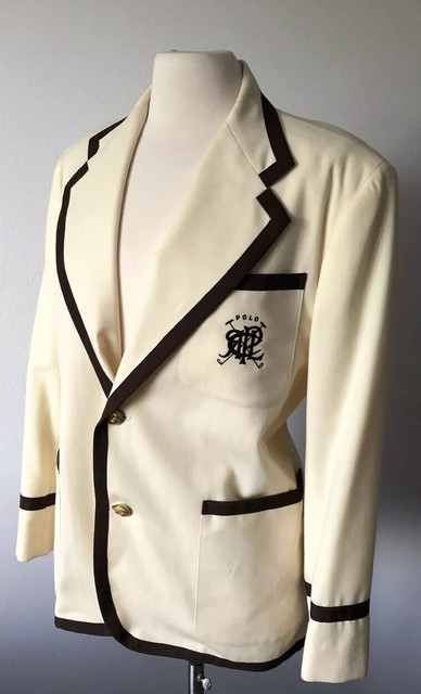 Vintage Rare - Ralph Lauren Original Sample Cream Polo Sports Coat Blazer Jacket | eBay