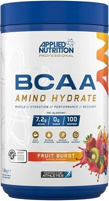 APPLIED NUTRITION BCAA Amino Acid Electrolyte Powder Intra Workout Muscle Recovery 100 Servings