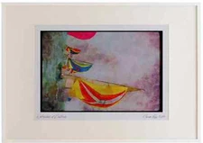 Sailing 172032 The Fleet At Edgartown Race Week Watercolour Picture Frame Ltd E