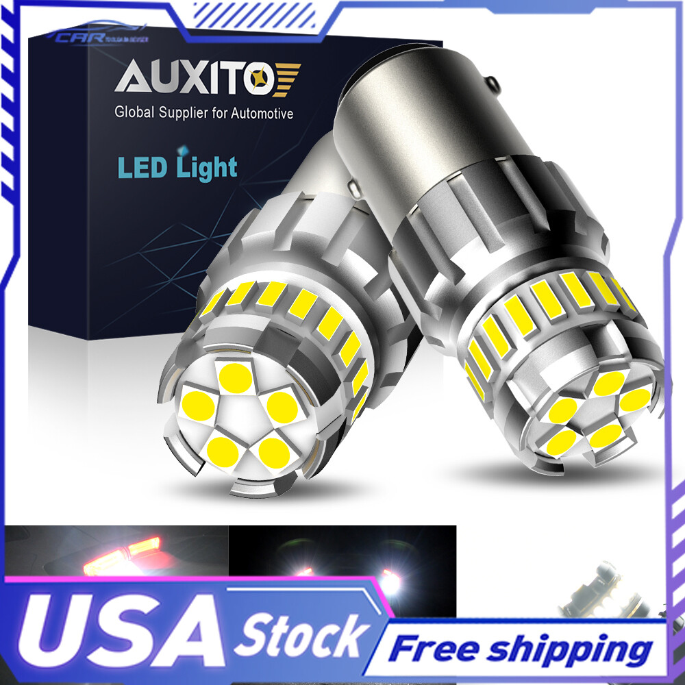 AUXITO 1157 2057 White LED Turn Signal Reverse Parking Brake Bulb Light