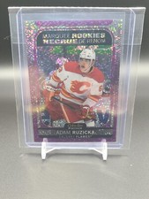 21-22 O-pee-chee Platinum Violet Pixels Adam Ruzicka /299 Calgary Flames 