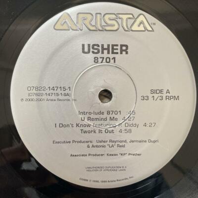 USHER / 8701 US Original 2001 Vinyl 2LP The Neptunes, P. Diddy