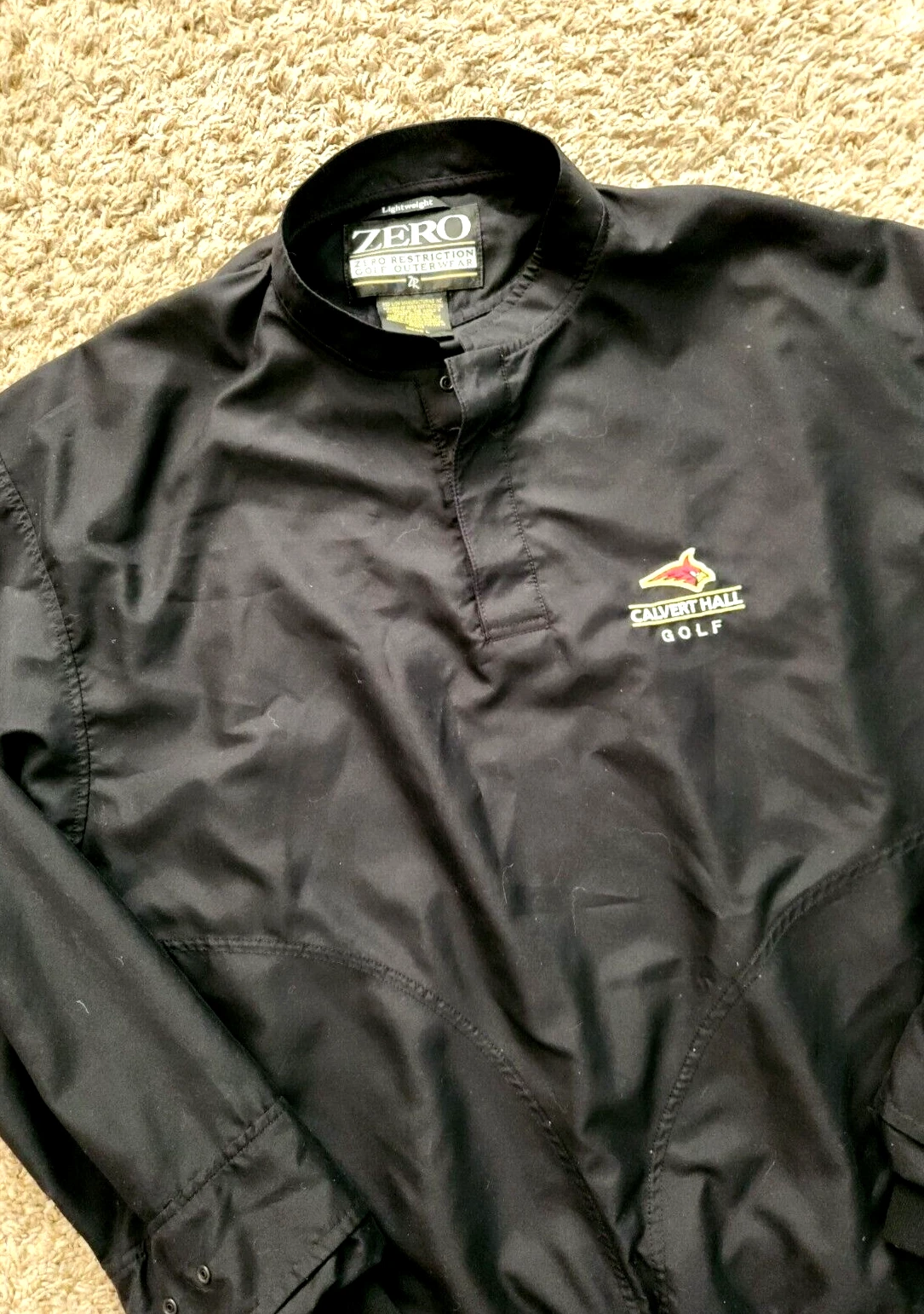 VETEMENTS Zero Restrizioni Vintage Pullover Giacca a Vento Golf Outwear Uomo L Large Nero Us intime Ottimeioni