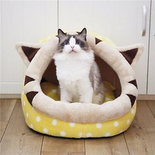 Cat Bed Indoor Soft Cats Houses Warm Cozy Cushion Bag Small Dog Removable Washab