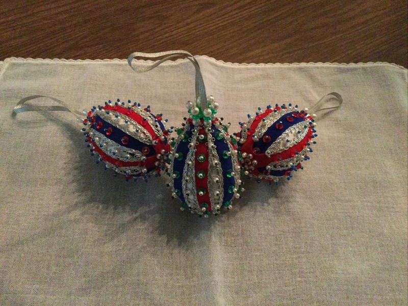 Handmade Christmas Ornaments (3 Pieces)