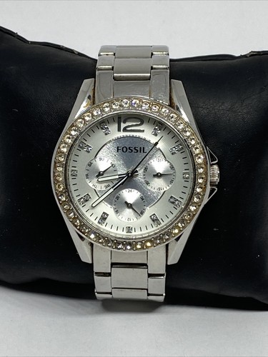 Fossil Riley ES3202 Womens Silver 