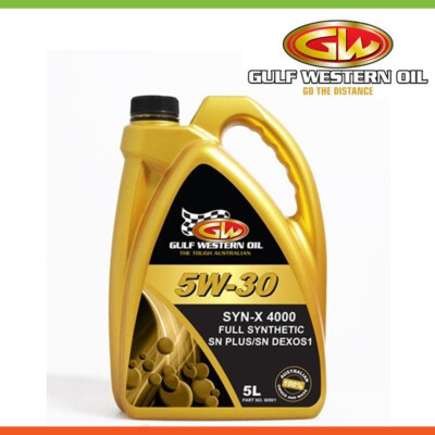 New * GULF WESTERN * SYN-X 4000 5W30 GF5 DEXOS Engine Oil 5Ltr - 60501