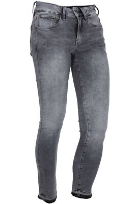 G Star 3301 Mid Skinny Ankle Wmn Jeans Hose Used Denim Cropped Damen Stretch 