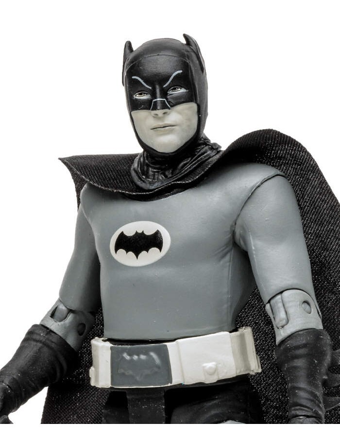 MCFARLANE DC BATMAN TV SERIES 1966 BATMAN 15 CM BLACK &amp; WHITE ACTION FIGURE