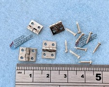 Miniature Hinges 8x10mm Dolls House Jewellery x10