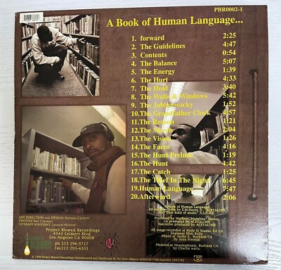 (2LP)Aceyalone –A Book of Human Language Aceyalone Accompanied By Mumbles / A Book Of Human Language 12
