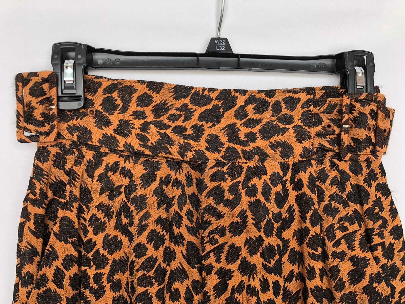 Toga Pulla Jacquard Shorts Size 34 NWT Animal Print Brown Rayon Klasyczna wysoka ocena