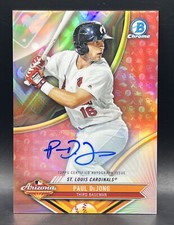 2017 Bowman Chrome Paul DeJong 110/150 RC Rookie Cardinals Autograph NM+ afl-pdj