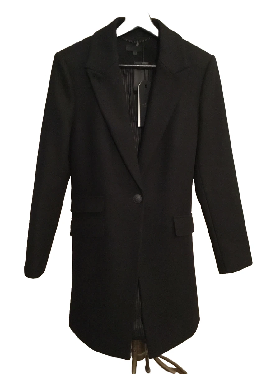 Rag Bone Black Wool Duchess Coat 6 895